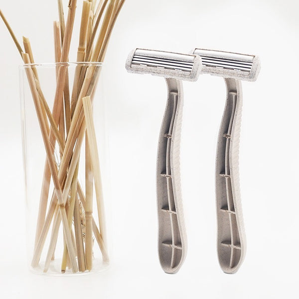 2 Packs - 8 Biodegradable Razors – Bioraze
